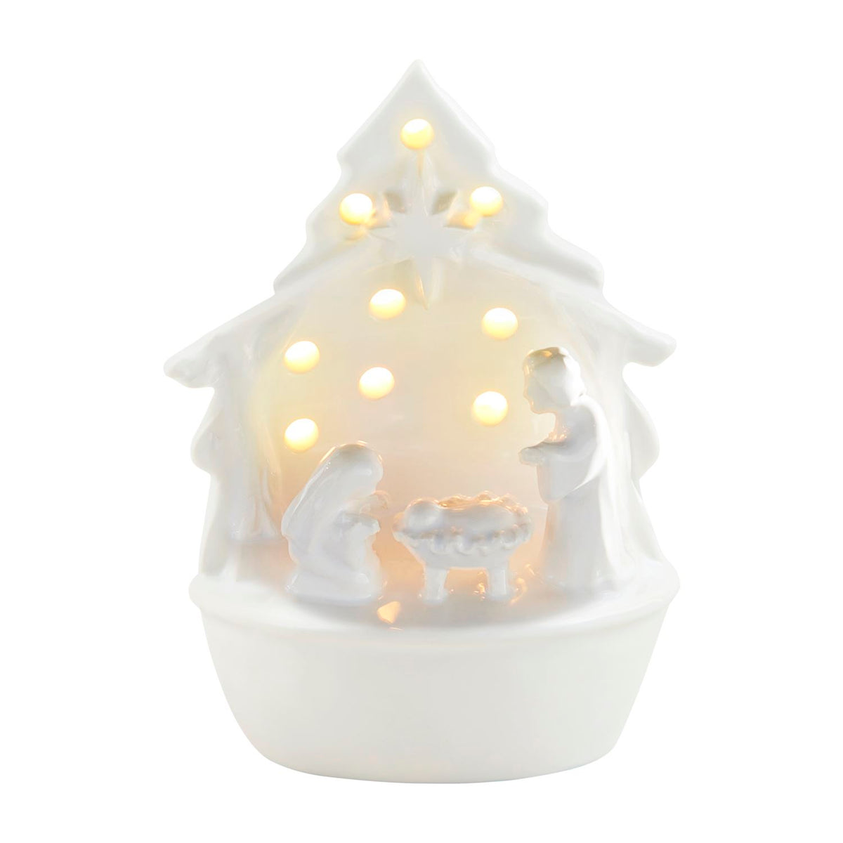 Mud Pie Champagne Light Up Sitter, Statuetta In Ceramica Illuminata A LED, Batterie Incluse - 3