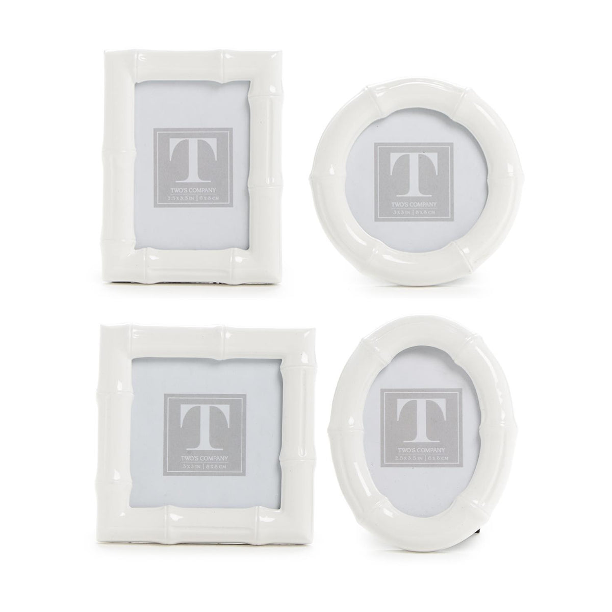 Two's Company TC 54759x High Gloss Faux Bamboo Photo Frame - 4