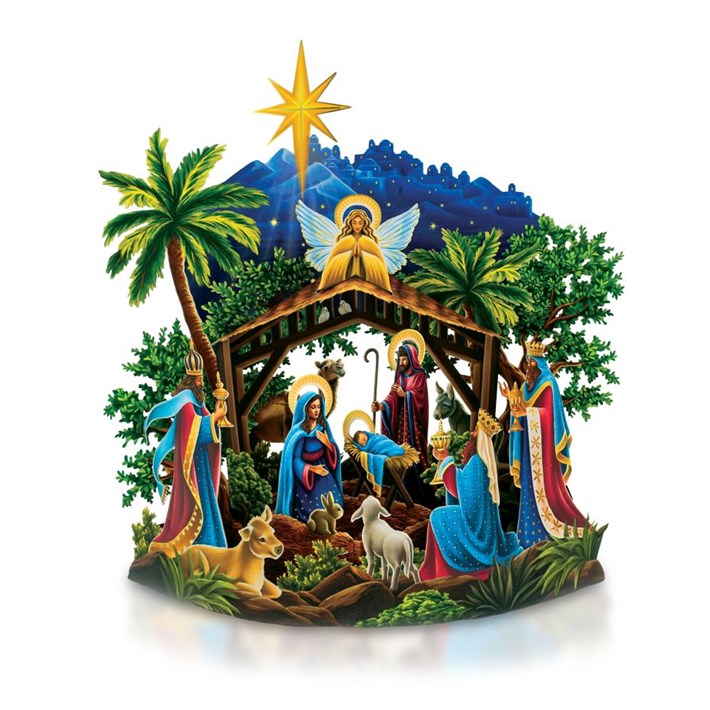 Freshcut Paper FP 7109 Starlit Nativity – Piper Lillies Gift Shoppe