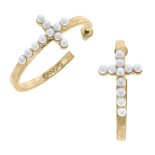 Lillie Earrings :: Pearl
