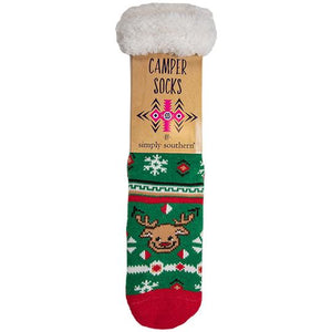 Simply Southern SS 0192 Camper Socks-Reindeer