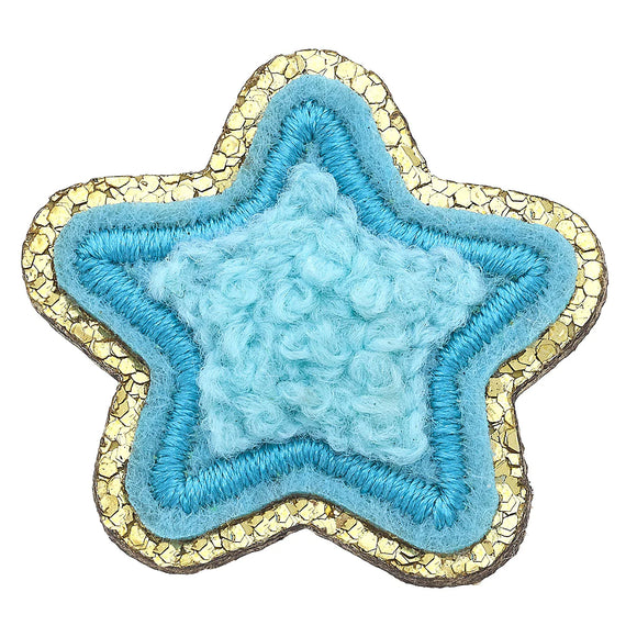 Canvas Jewelry CJ 23837P Stuck on You Small Chenille Glitter Star Patch