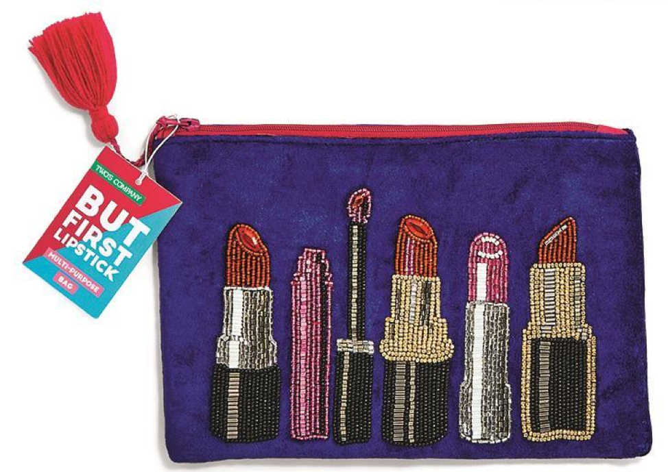 Two's Company TC 52881-20 Embroidered Lipstick Pouch