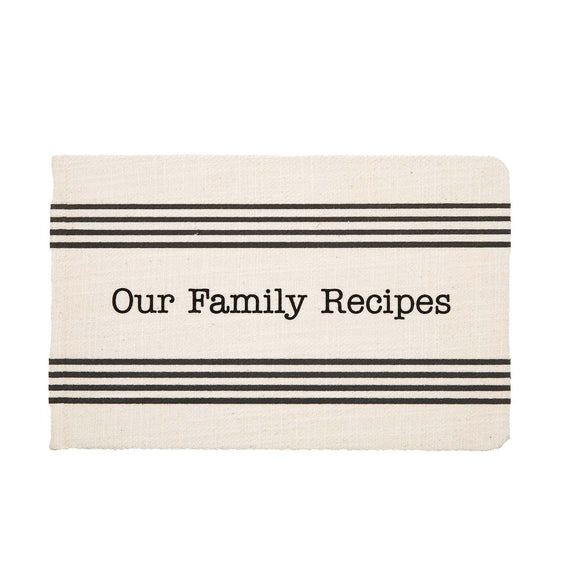 Mud Pie MP 40440012 Our Family Recipes Book