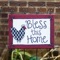 Glory Haus GH 1560207 Bless This Home Rooster Canvas