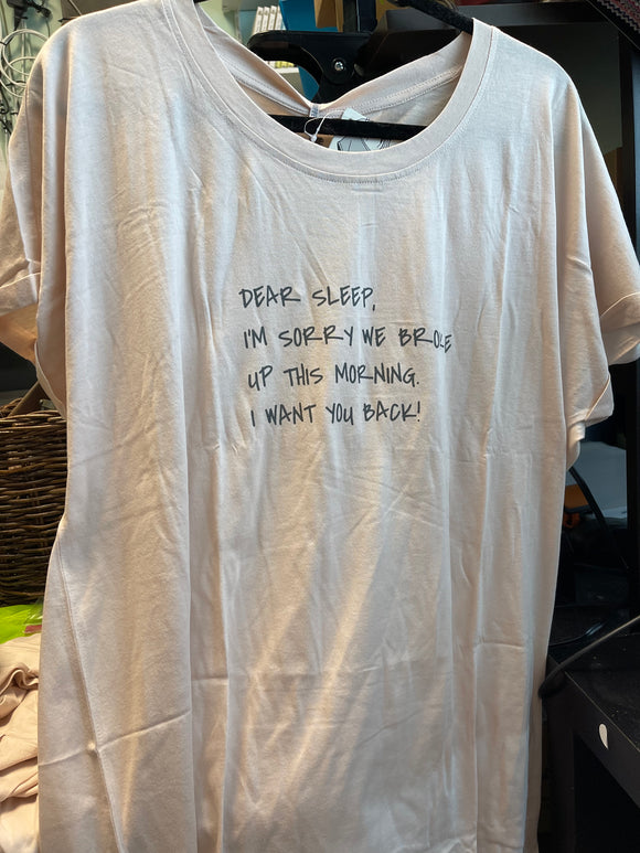 My Coffee Shoppe 60047KMP Dear Sleep Shirt (L/XL)
