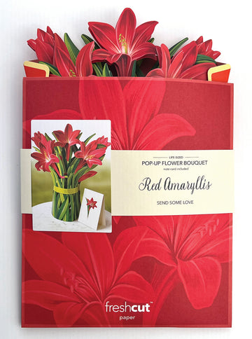 Fresh Cut Paper Red Amaryllis