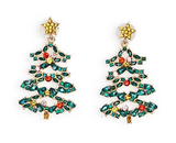 Two's Company TC 100348-20 Christmas Tree Embellished Earrings