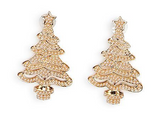 Two's Company TC 100348-20 Christmas Tree Embellished Earrings
