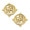 Susan Shaw 26 1026BG Bulldog Stud Earrings