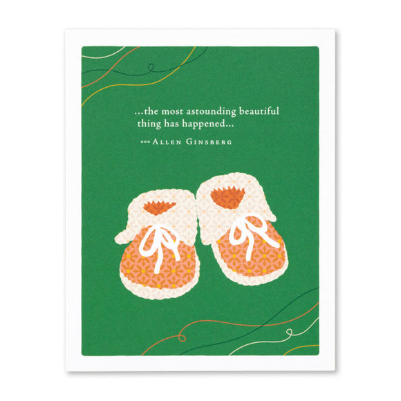 Compendium CD 11445 “…the most astounding beautiful thing has happened…” Baby Card