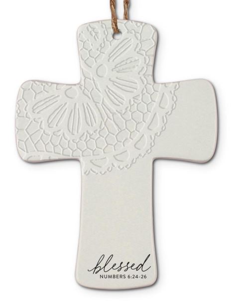 Dicksons Gifts DG 1215x Christmas Ornament Cross Lace - 4 Styles