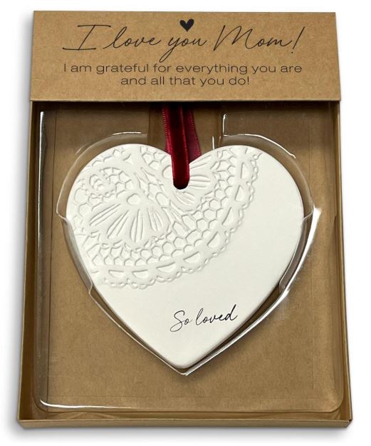 Dicksons Gifts DG 1222x Christmas Ornament So Loved Heart - 4 Styles