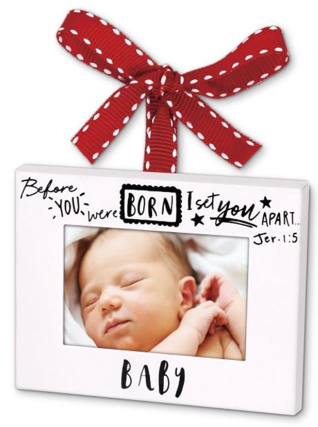 Dicksons Gifts DG 12298 Ornament Frame Baby Ribbon Hang