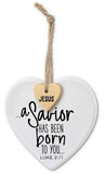 Dicksons Gifts DG 1263x Ornament Heart Tag Twine Hanger - 4 Styles