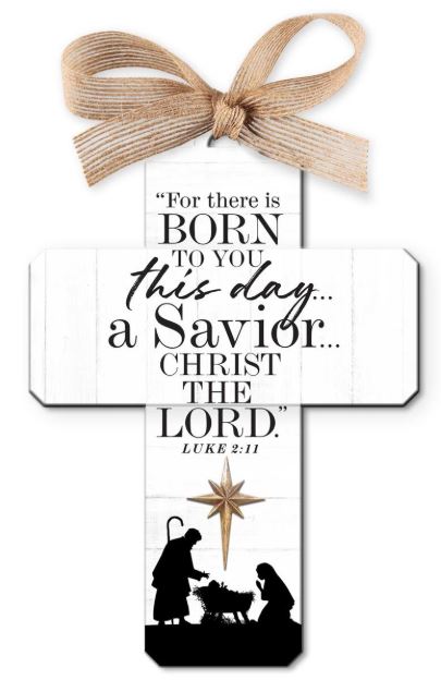 Dicksons Gifts DG 12688 Christmas Ornament Cross Nativity Savior