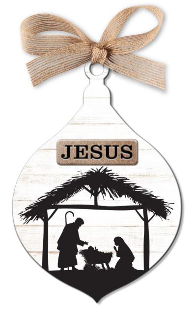 Dicksons Gifts DG 12689 Christmas Ornament Bronze Title Nativity