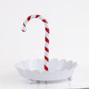 The Royal Standard TRS 127524017 Candy Cane Server White/Red 8 x 8 x 8