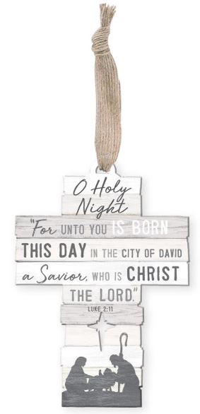 Dicksons Gifts DG 12967 Christmas Ornament Cross O Holy Night