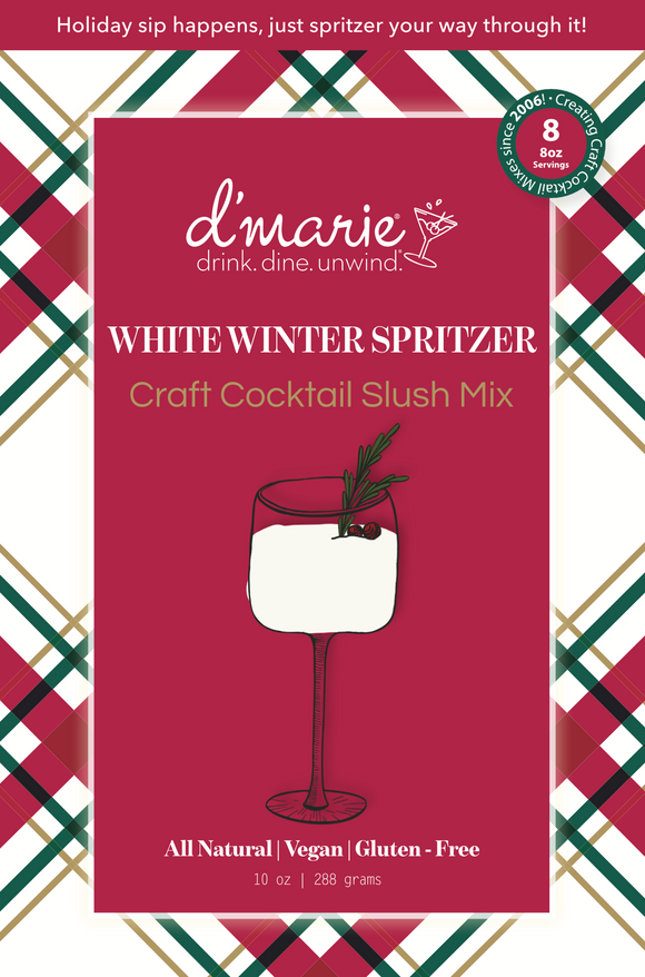 d'Marie Inc DI 12D14 12 Days of Cocktails White Winter Spritzer Cocktail Slush Mix #14