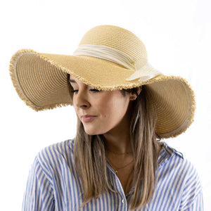 THE ROYAL STANDARD TRS 138024004 COVE SUN HAT NATURAL/SHELL ONE SIZE