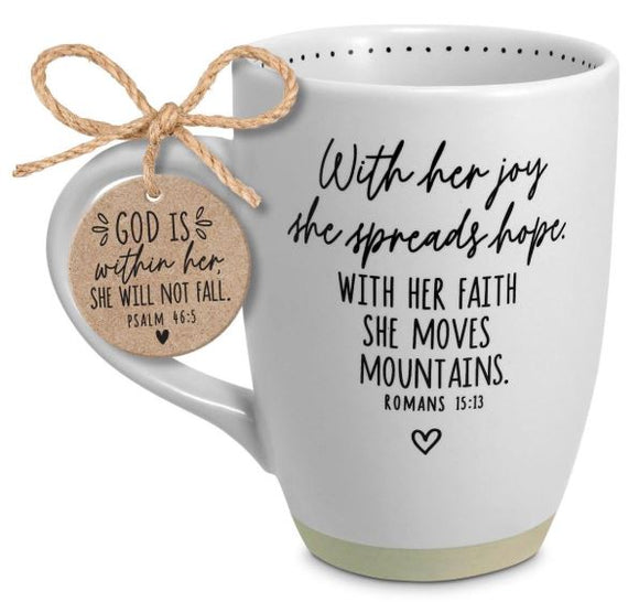 Dicksons Gifts DG 18307 Mug She Spreads Hope White Ceramic 17oz
