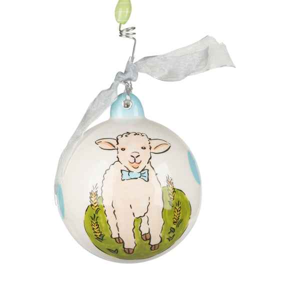 Glory Haus GH 20120002 Lamb Baby's First Boy Ornament 33