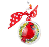 Glory Haus 26 20163428 Red Bird Always With You Wreath Ornament