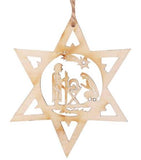 Dicksons Gifts DG CHO-218x Wood Bell Christmas Ornament with Nativity - 2 Styles