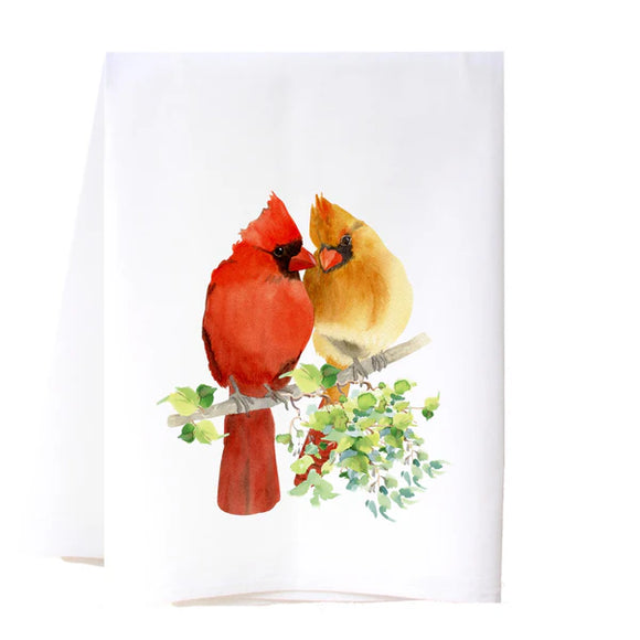 SOUTHERN SISTERS HOME SSH 22FSTCRDC CARDINAL COUPLE TEA TOWEL