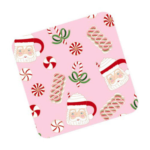 Canvas Jewelry CJ 24720H-CO-PK Christmas Sweets Double-Sided Thick Paper Coasters (Set of 8)
