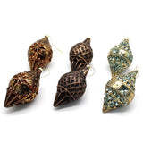 Wing Tai Trading WTT 25GXS219x White Glass Finial Ornaments - 3 Colors