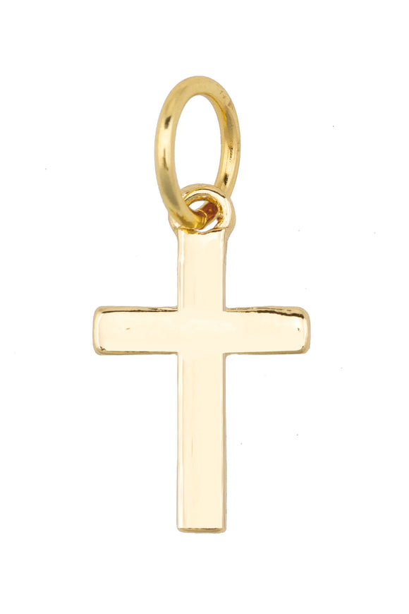 Canvas Jewelry CJ 26399CH-GD Cross Charm in Shiny Gold