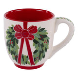 Glory Haus 26 27183718 Red Bow Wreath Mug
