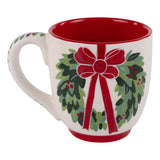 Glory Haus 26 27183718 Red Bow Wreath Mug