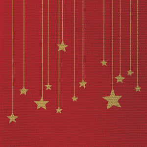 Paperproducts Design Stars on Canvas Beverage Napkins - Thumbnail 2