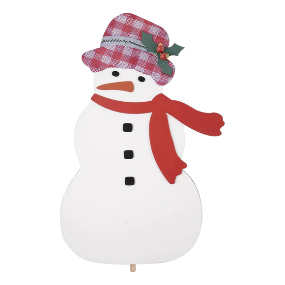 Glory Haus GH 33150519 Snowman with Holly Hat Topper
