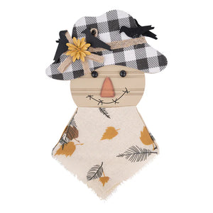 GLORY HAUS GH 33160502 SCARECROW WITH BLACK BIRDS WELCOME TOPPER