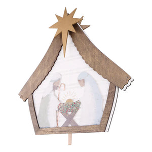 GLORY HAUS GH 33160514 GOLD STAR NATIVITY WELCOME TOPPER