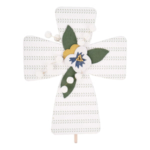 Glory Haus GH 33160515 Floral Cross Topper