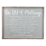 Glory Haus GH 35101716 Art of Marriage Framed Board Large