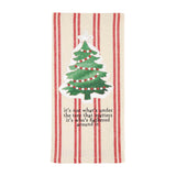 Mud Pie MP 42170042 Christmas Printed Patch Towel