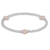 eNewton Design 26 BSC3SSxx Signature Cross 3mm Sterling Bracelet - 2 Styles