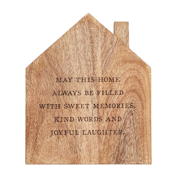 Mud Pie MP 40000024 House Wood Trivet