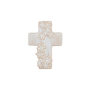 Mud Pie MP 40030449x Ceramic Flower Cross