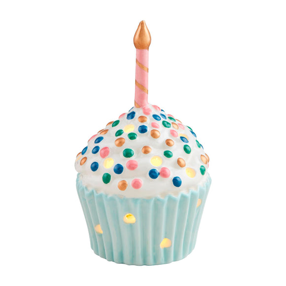 Mud Pie MP 40030458 Birthday Cupcake Light-Up Sitter