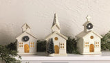 Mud Pie MP 40030529x Ceramic Church Light-Up Sitter - 3 Sizes/Styles