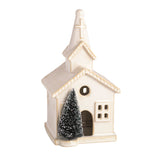Mud Pie MP 40030529x Ceramic Church Light-Up Sitter - 3 Sizes/Styles