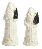 Mud Pie MP 40030539x White Christmas Santa Light-Up Sitter - 2 Sizes