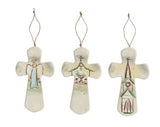Mud Pie MP 40030566x Ceramic Nativity Crosses - 3 Styles